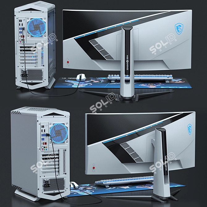 Ultimate Gaming Bundle: PC Gamer Set 3D model image 3