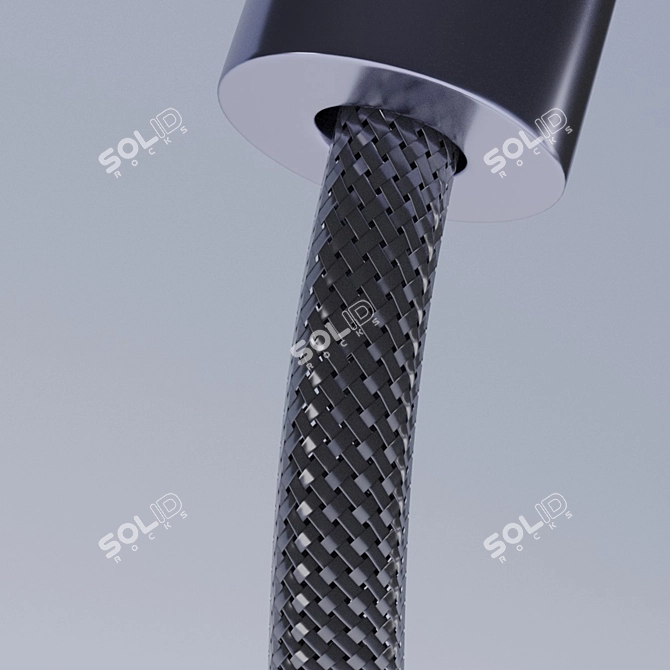 Modern Style Kitchen Faucet with Flex Hose 3D model image 3