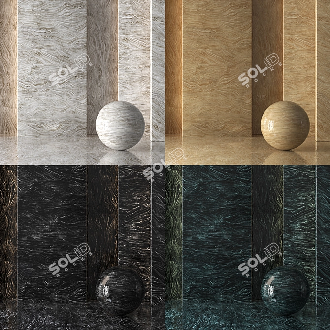 Elegant Marble Tiles for Luxury Décor 3D model image 1