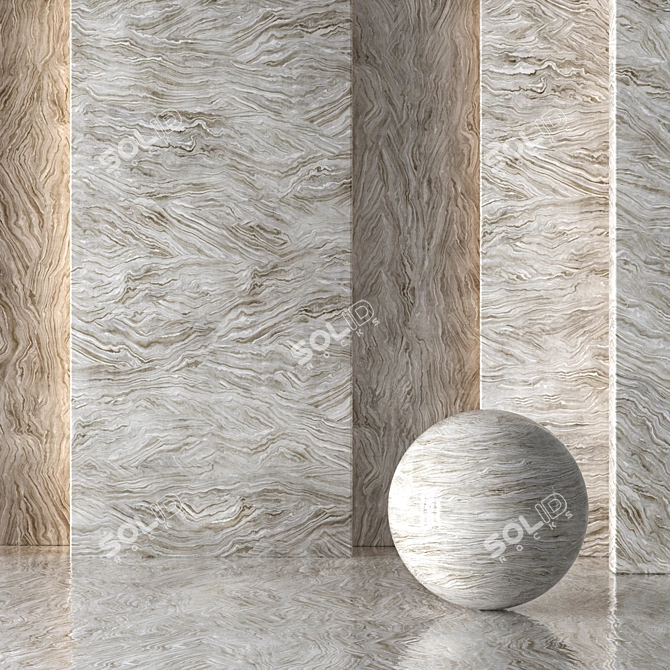 Elegant Marble Tiles for Luxury Décor 3D model image 2