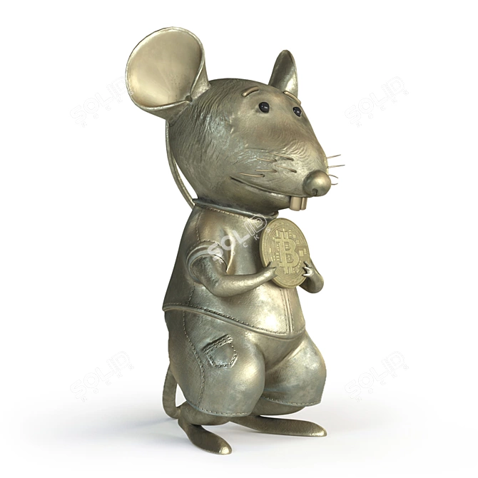 Crypto Rat: Bitcoin's Lucky Find 3D model image 8