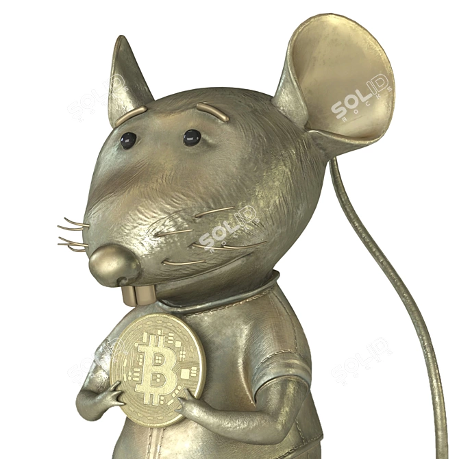 Crypto Rat: Bitcoin's Lucky Find 3D model image 10