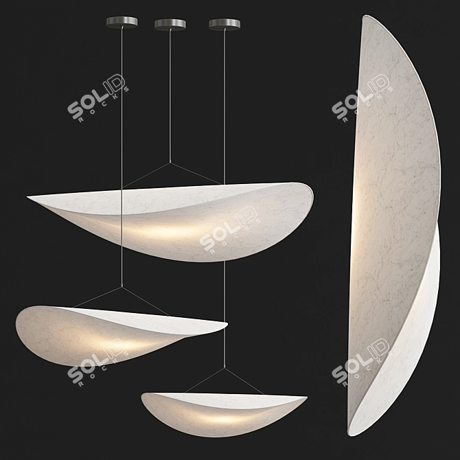 Tense Pendant Lamp: Contemporary Elegance for Your Space. 3D model image 2