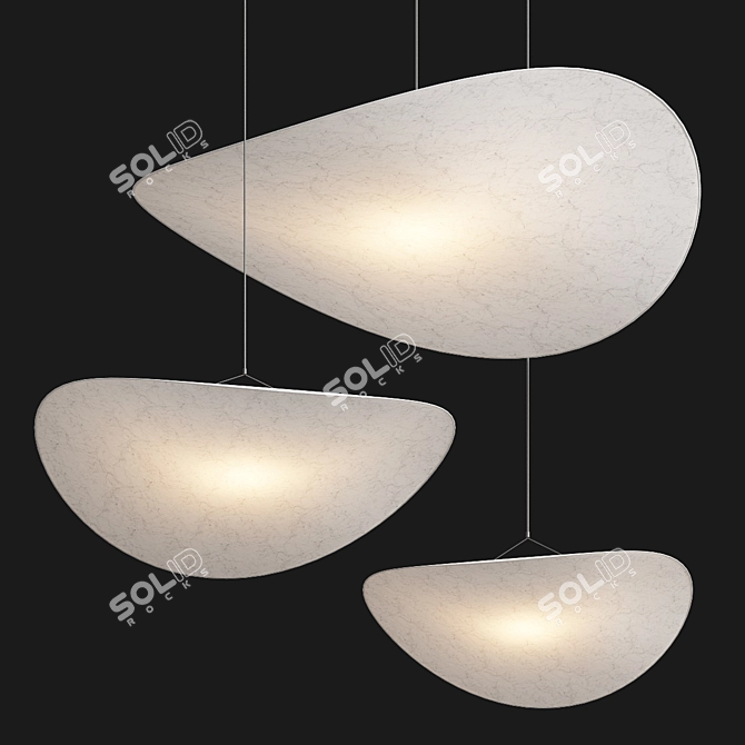 Tense Pendant Lamp: Contemporary Elegance for Your Space. 3D model image 3