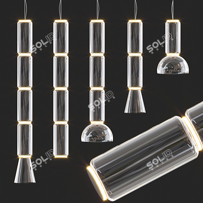Sleek Illumination: Flos Noctambule Pendant 3D model image 1