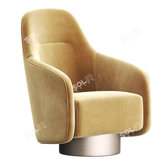 BOEMIA II Armchair: Luxurious Comfort by Casa Magna 3D model image 1