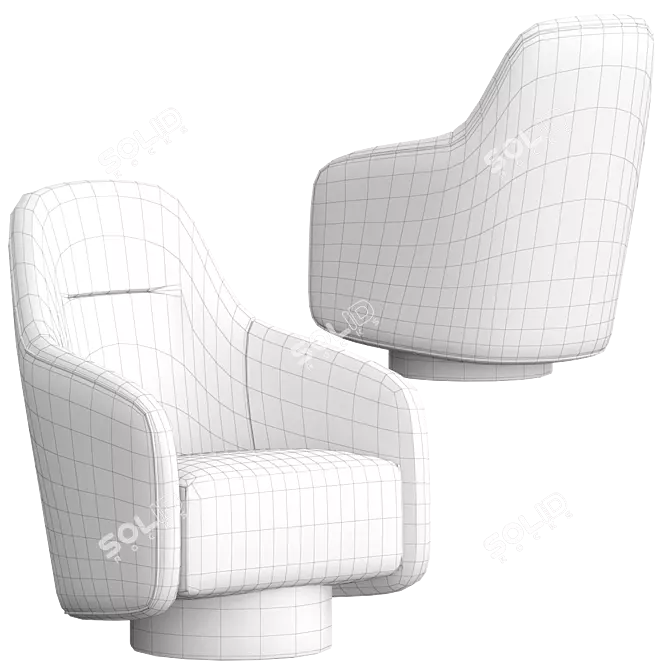 BOEMIA II Armchair: Luxurious Comfort by Casa Magna 3D model image 5