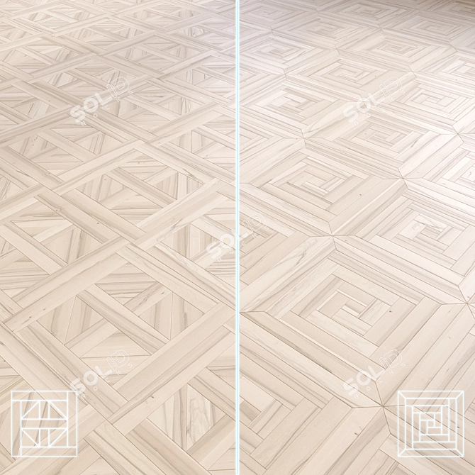 Premium Parquet Laminate - High-Quality 3D Model 3D model image 1