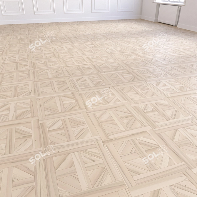 Premium Parquet Laminate - High-Quality 3D Model 3D model image 4