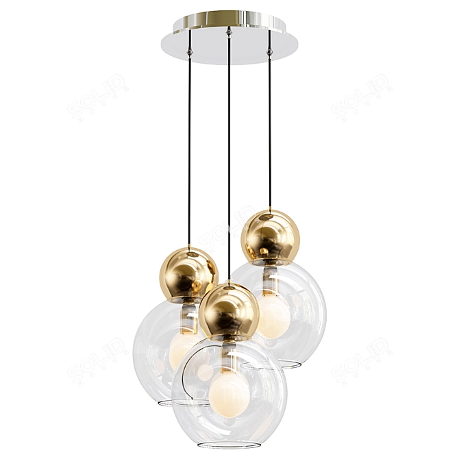 Elegant LED Pendant Light: iLedex Blossom 3D model image 1