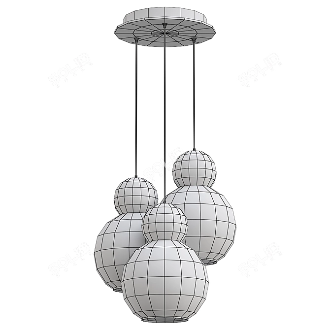 Elegant LED Pendant Light: iLedex Blossom 3D model image 2