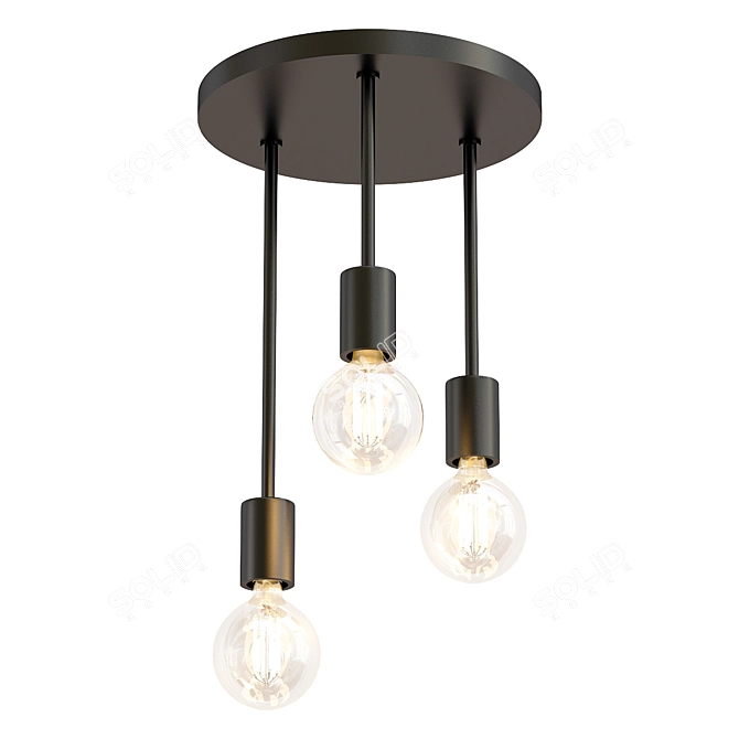 Eglo Wilmcote 43126 Ceiling Chandelier 3D model image 1