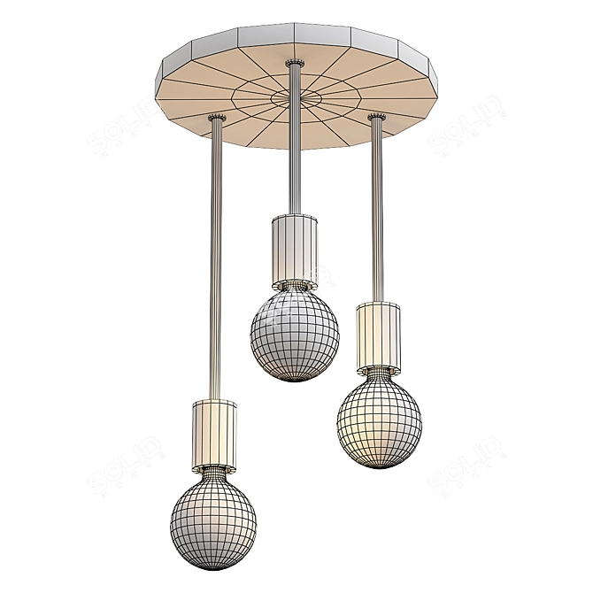 Eglo Wilmcote 43126 Ceiling Chandelier 3D model image 2