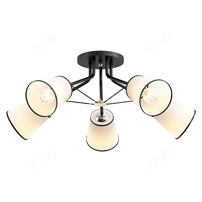 Elegant Toplight Persis Ceiling Lamp 3D model image 1