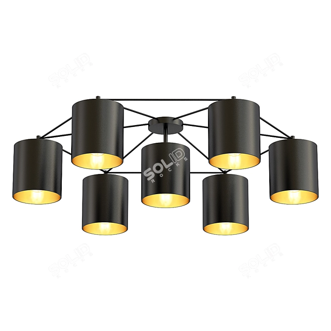 Eglo Staiti 97895: Elegant Ceiling Chandelier 3D model image 1