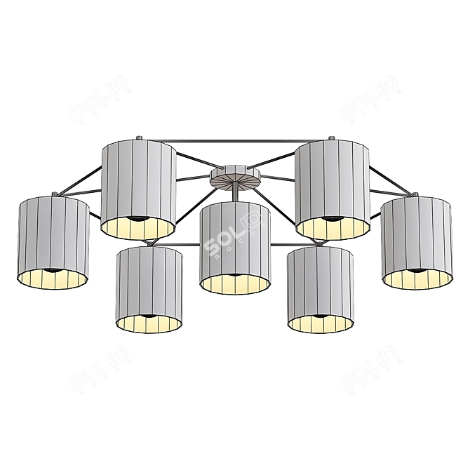 Eglo Staiti 97895: Elegant Ceiling Chandelier 3D model image 2