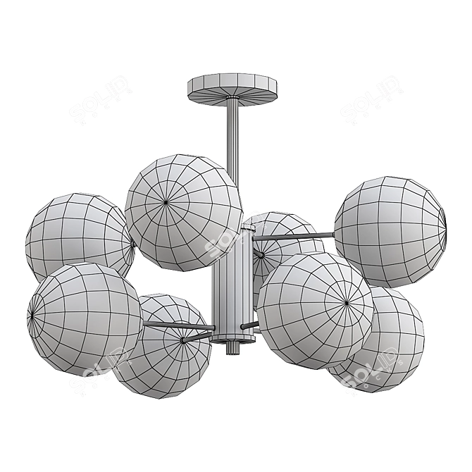  Modern Ceiling Chandelier Eymi 3D model image 2