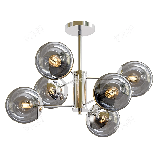 Seven Fires Aimee: Elegant Ceiling Chandelier 3D model image 1