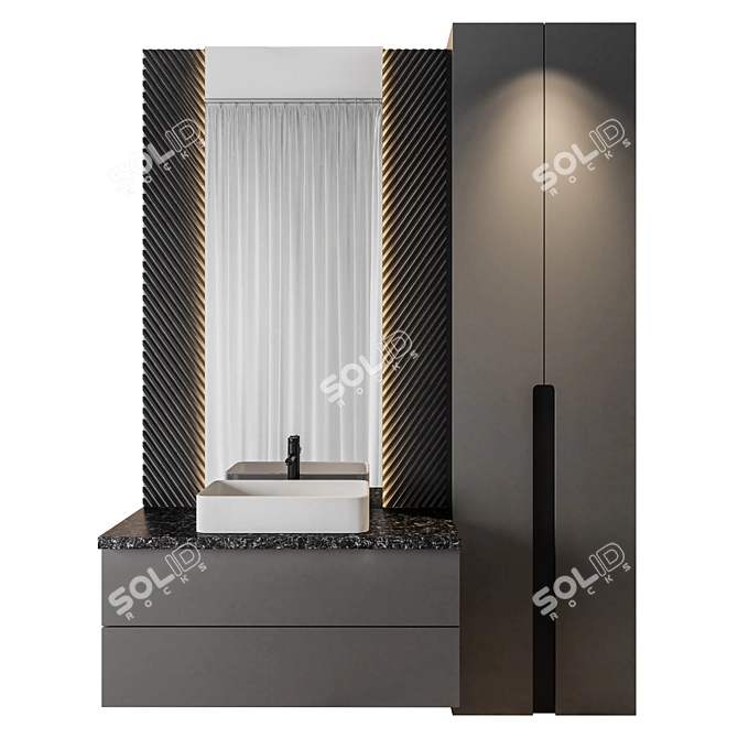 Luxury Bathroom 66: Elegant and Modern 3D model image 1
