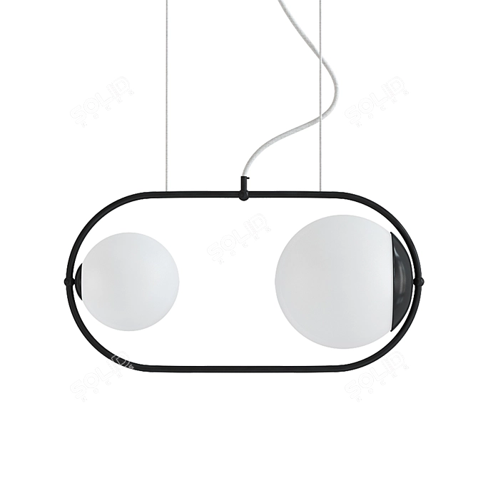 Sleek Modern Lighting Fixture 3D model image 1