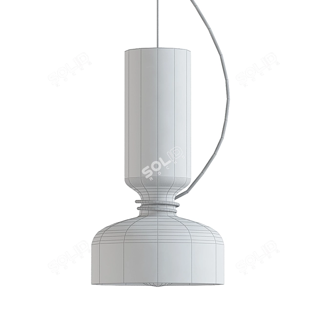 Modern LED Pendant Light: Spotlight Volumes 3D model image 2