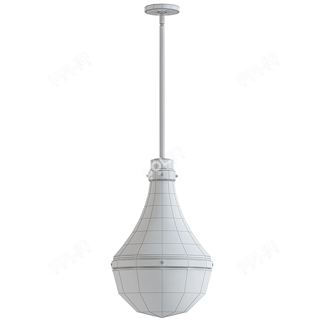 Sleek Oliver Pendant Light 3D model image 2