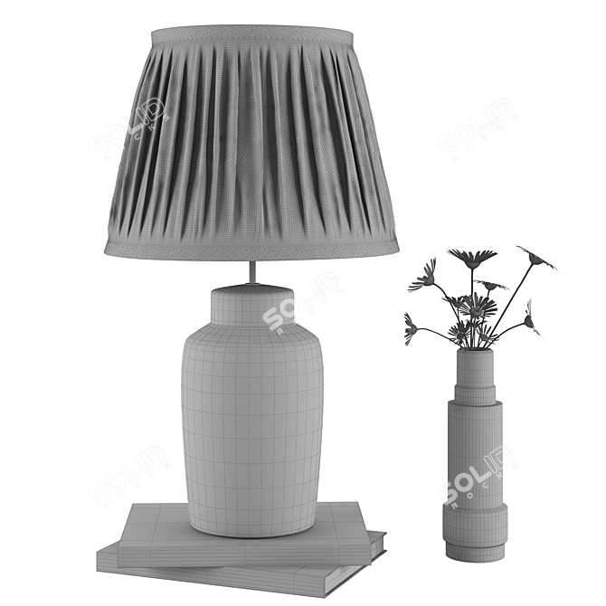 Elegant Gingembre Ceramic Table Lamp 3D model image 5