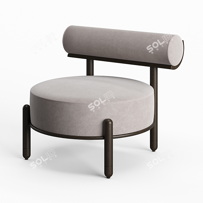 Elevate Your Space: Torii Slipper Chair 3D model image 1