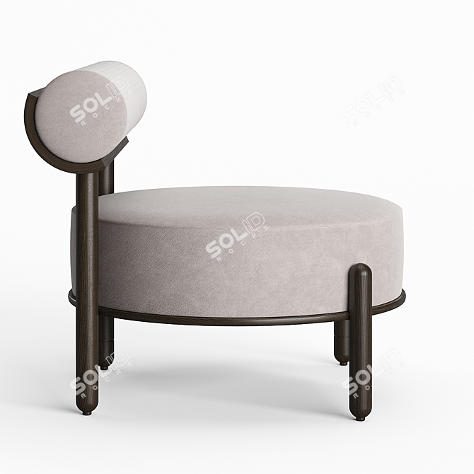 Elevate Your Space: Torii Slipper Chair 3D model image 3