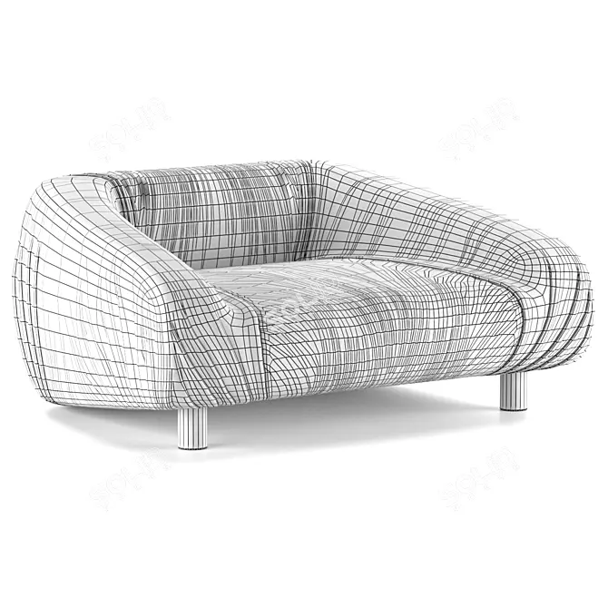 Fold-Armchair: Baxter 2015 3D model image 4