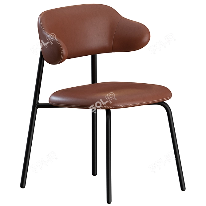 Modern Aloa Dining Chair | Artifort Design 3D model image 2