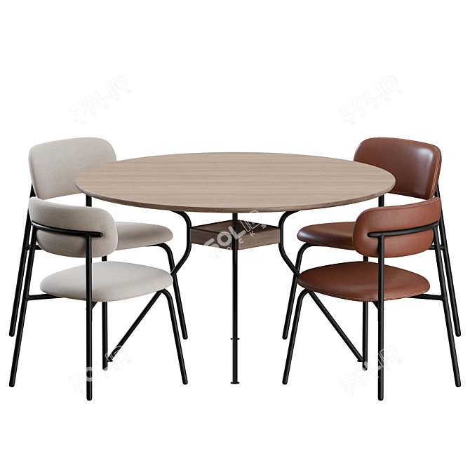Artifort Aloa Dinning Set 3D model image 1