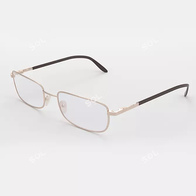 Sleek PC Glasses 3D model image 2