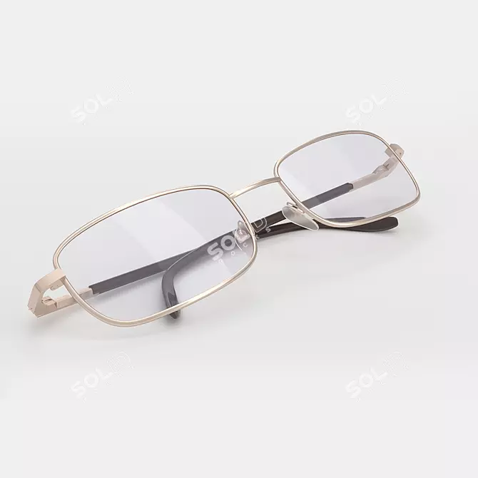 Sleek PC Glasses 3D model image 4