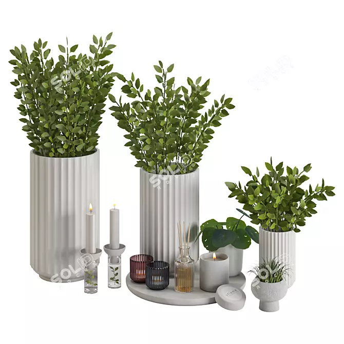 Elegant Decor Set 14: Modern Design 3D model image 1