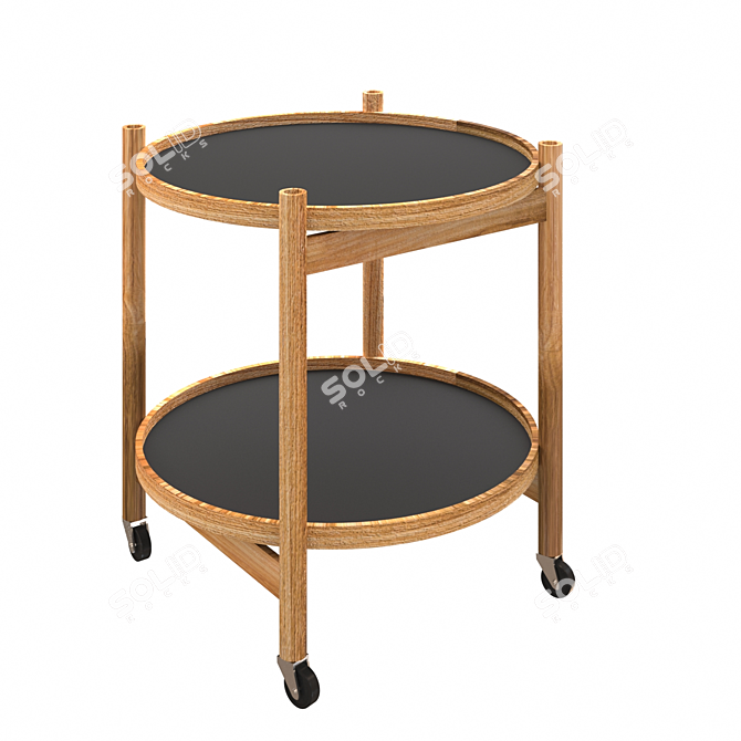 Krüger Tray Table: Elegant and Functional 3D model image 1