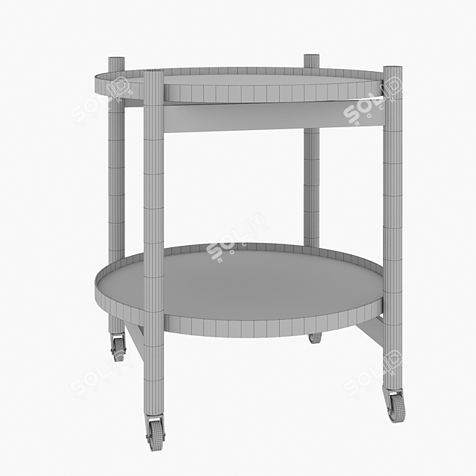 Krüger Tray Table: Elegant and Functional 3D model image 2