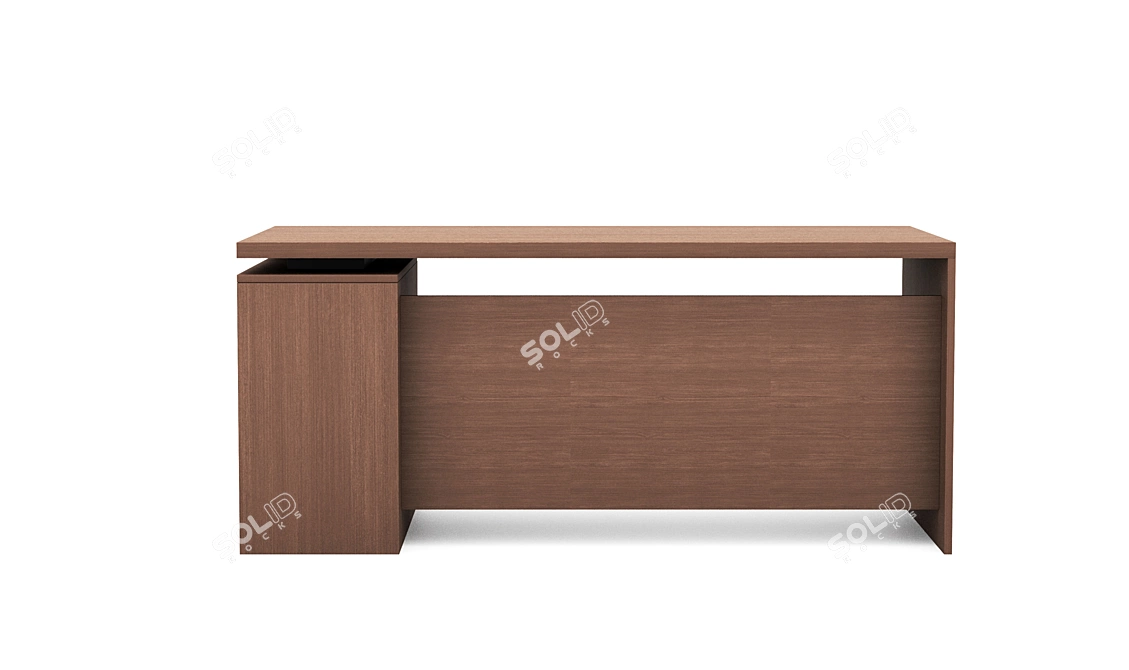 Spacious 900x1800 Office Table 3D model image 1