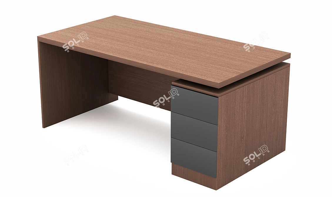 Spacious 900x1800 Office Table 3D model image 3