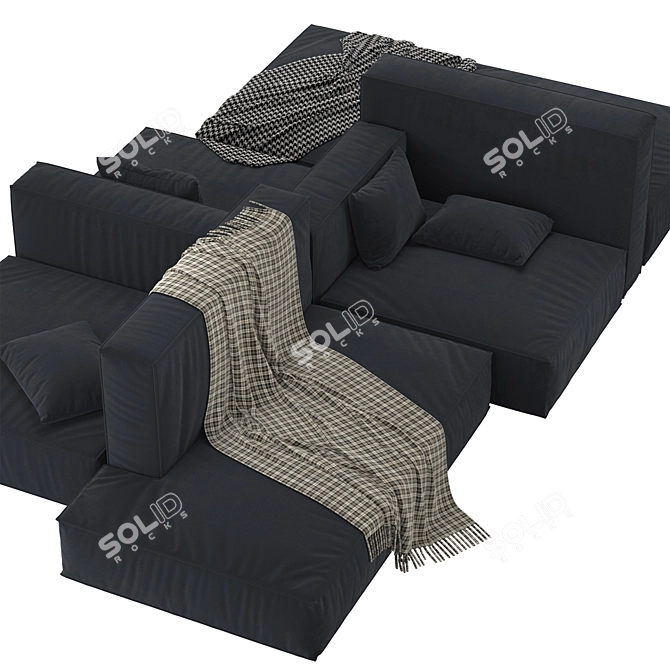 Luxury Arflex Marechiaro Sofa 3D model image 3