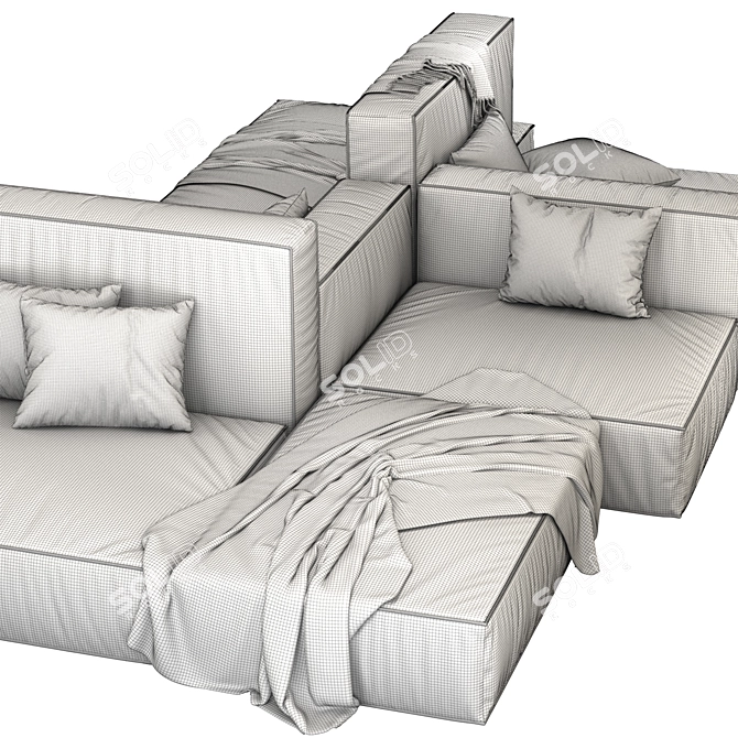 Luxury Arflex Marechiaro Sofa 3D model image 5