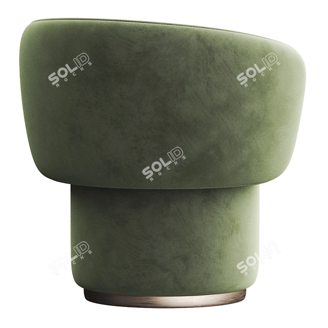 Sleek KIDMAN Easy Chair: Stylish Design & Comfort 3D model image 3