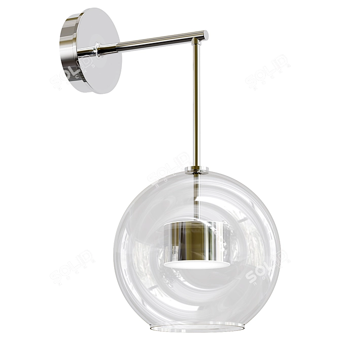 Ethereal Bubbles Pendant Light 3D model image 1