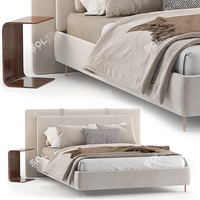 Elevate Your Bedroom with Abigail 3D model image 2