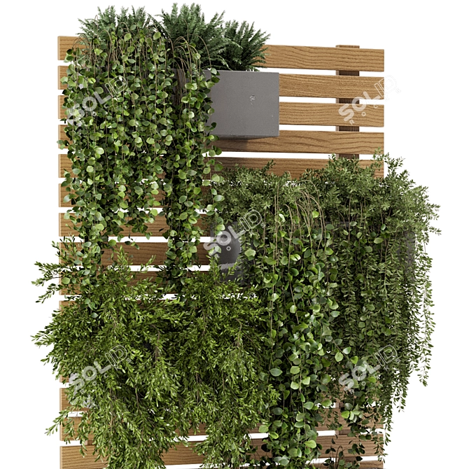 Vertical Pallet Planters - Set of 545 3D model image 4