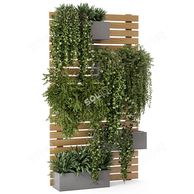 Vertical Pallet Planters - Set of 545 3D model image 5