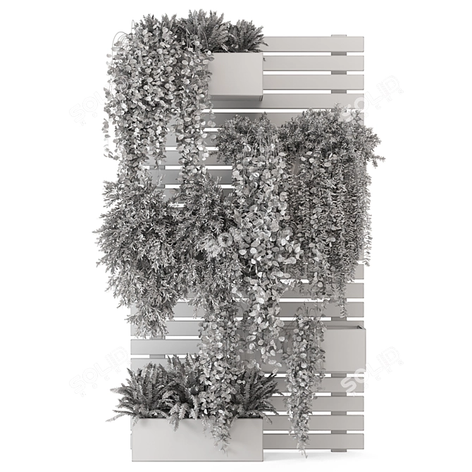 Vertical Pallet Planters - Set of 545 3D model image 7
