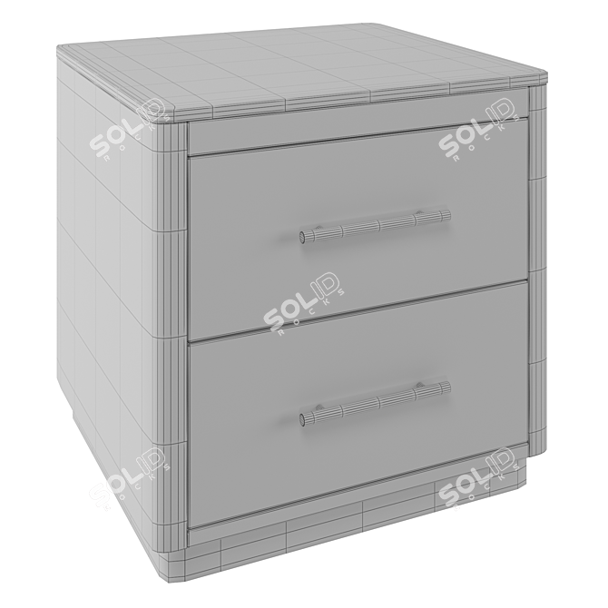 Zara Elegant Bedside Table 3D model image 3