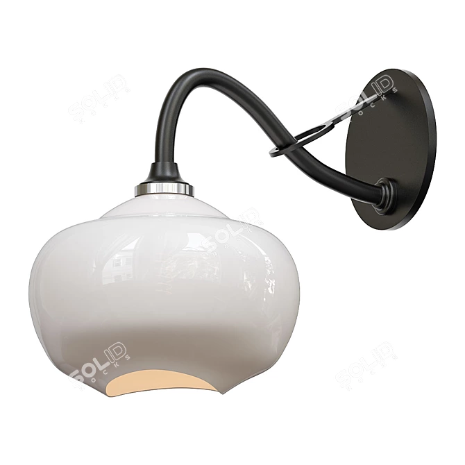 Ume 1: Sleek Long-Arm Sconce 3D model image 1