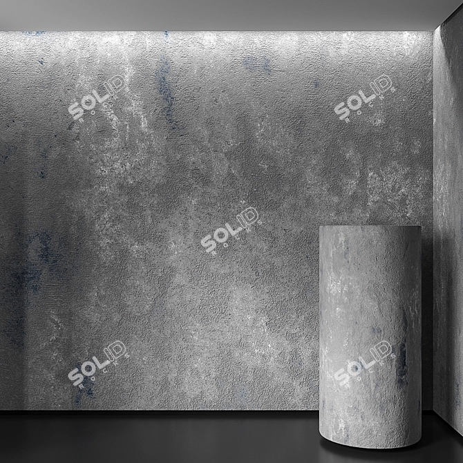 Seamless Decorative Plaster 3D model image 1